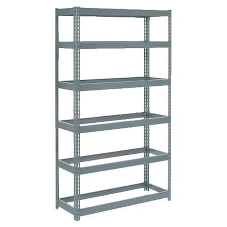 Global Industrial Boltless Extra Heavy Duty Shelving 48W x 24D x 96H, 6 Shelves, No Deck 790CP31
